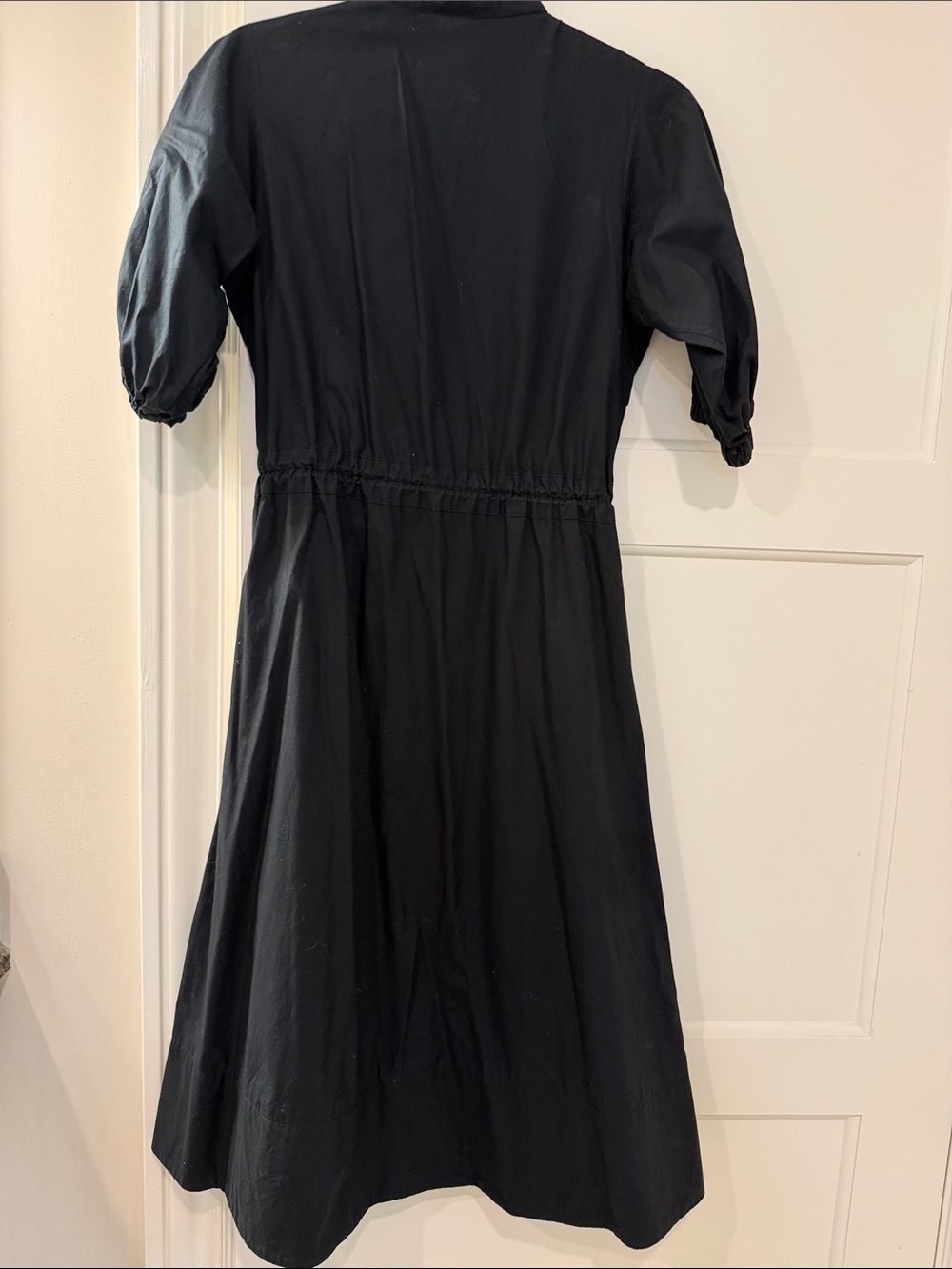 Black Zip-Front Midi Dress - Picture 6 of 6